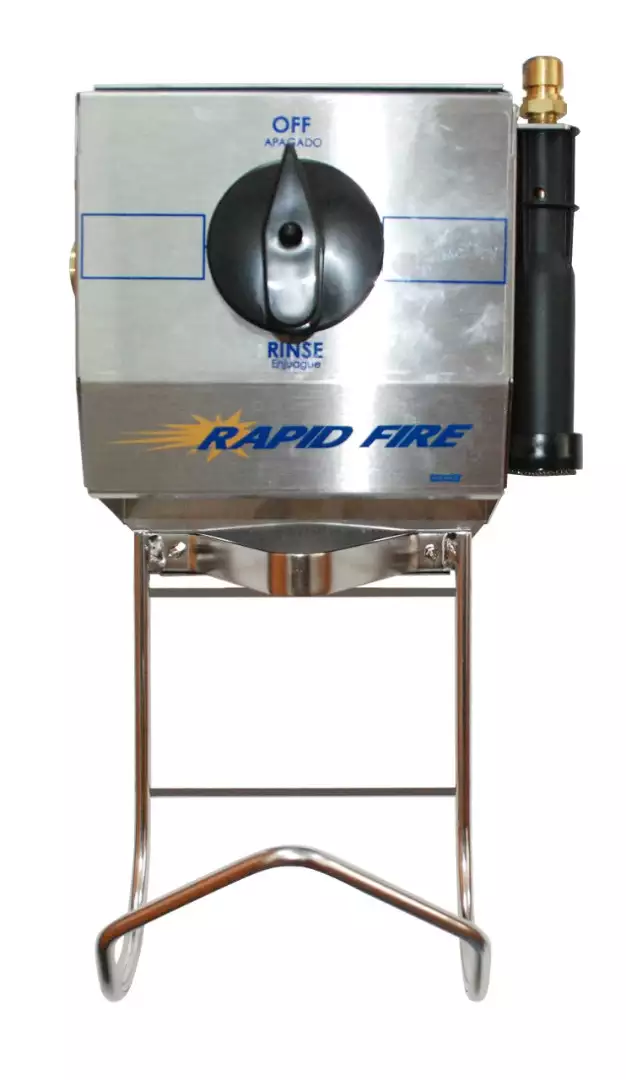 Пенообразующая станция DEMA Rapid Fire на 2 продукта с функцией смыва с корпусом из нерж. стали