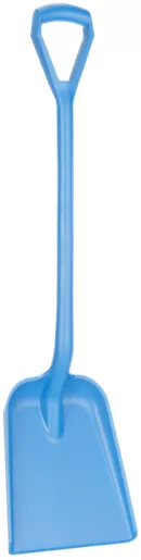 Лопата монолитная металлопластик, 327 x 271 x 50 мм., 1040 мм, синий цвет
