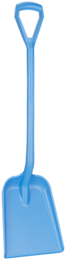 Лопата монолитная металлопластик, 327 x 271 x 50 мм., 1040 мм, синий цвет